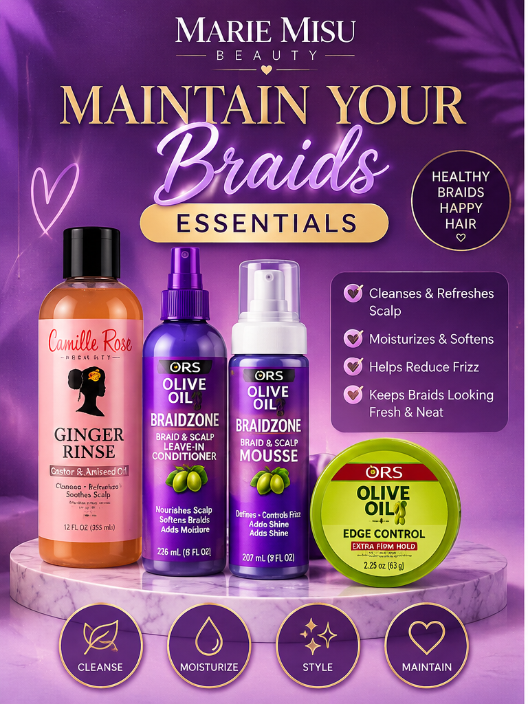Maintain Your Braids Essentials bundle with ORS edge control