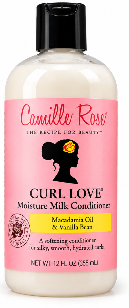 AI-generated studio-style image of Camille Rose Curl Love Conditioner