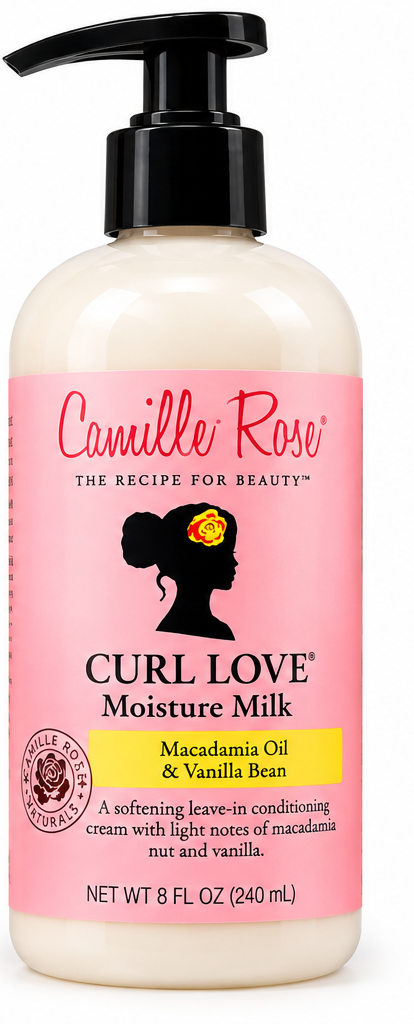 AI-generated studio-style image of Camille Rose Curl Love Moisture Milk