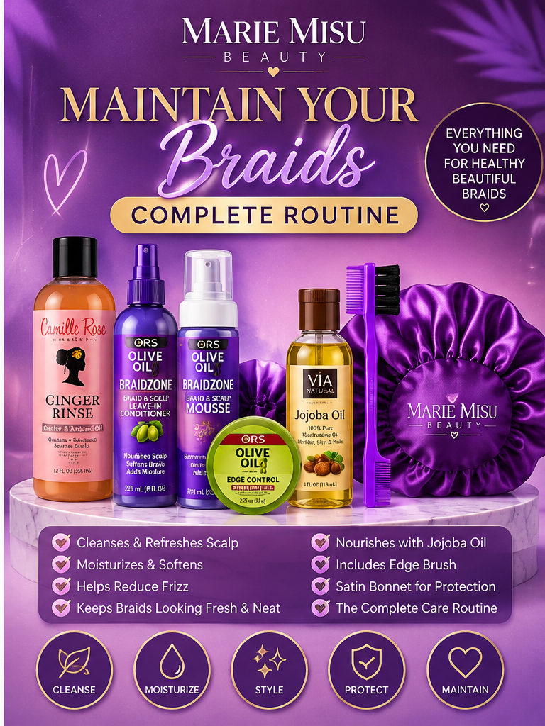 Maintain Your Braids Complete Routine bundle with ORS edge control